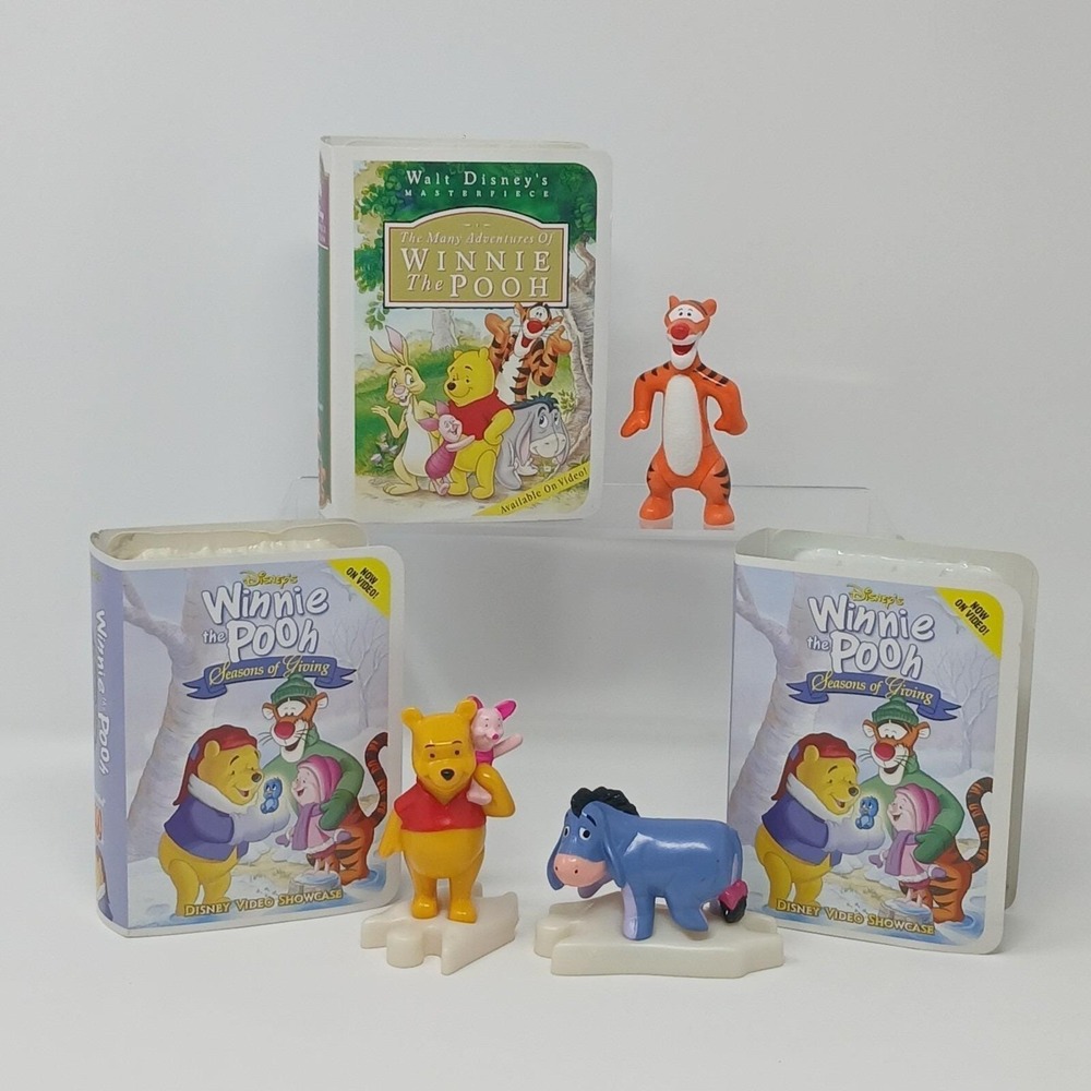McDonald's Disney Video Showcase & Masterpiece Winnie the Pooh Lot Of 3 Figures